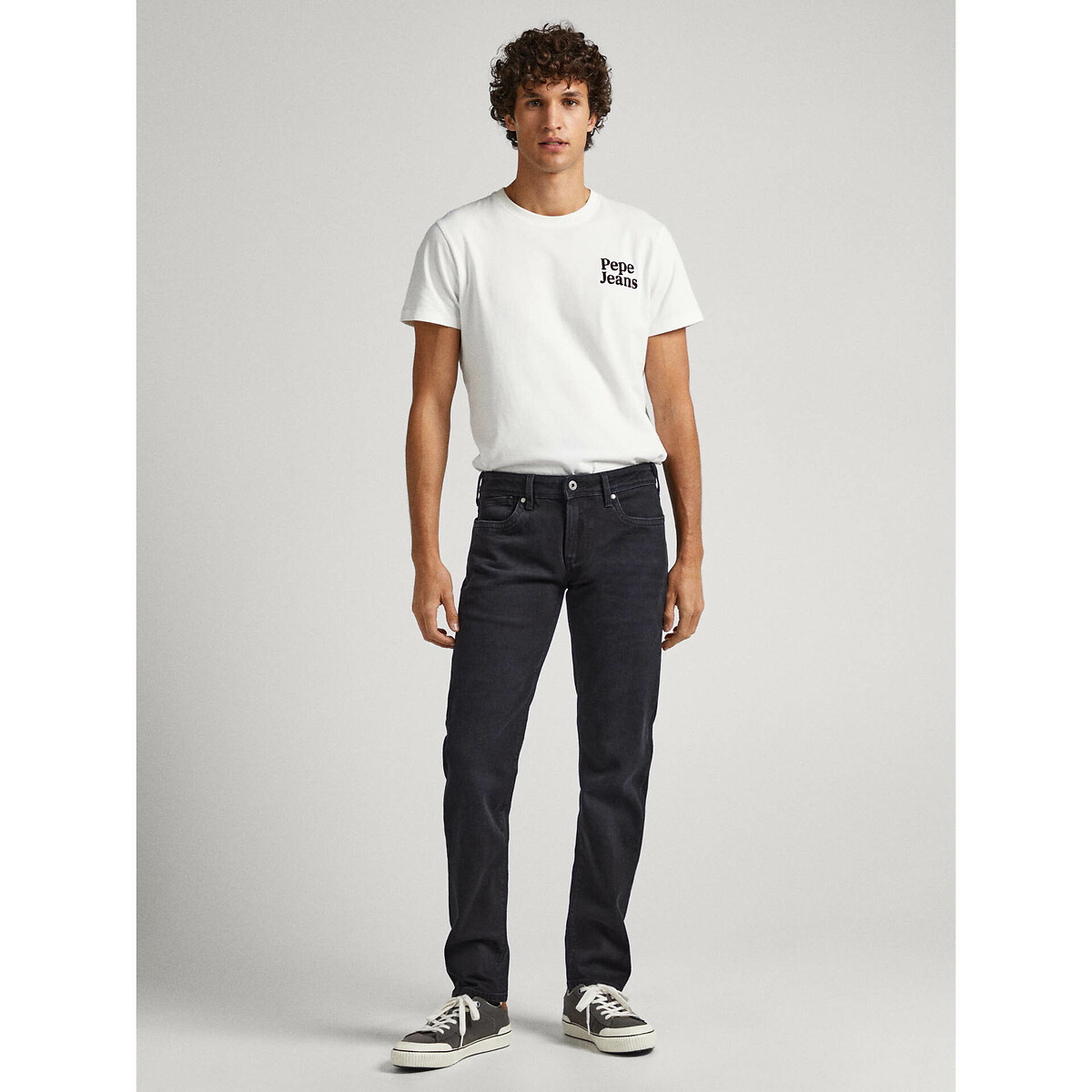Slim Fit Jeans black stonewash, PEPE JEANS
