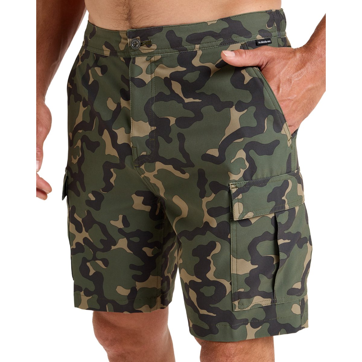 Short hybride HALF 19" beige aloe butancamo, QUIKSILVER