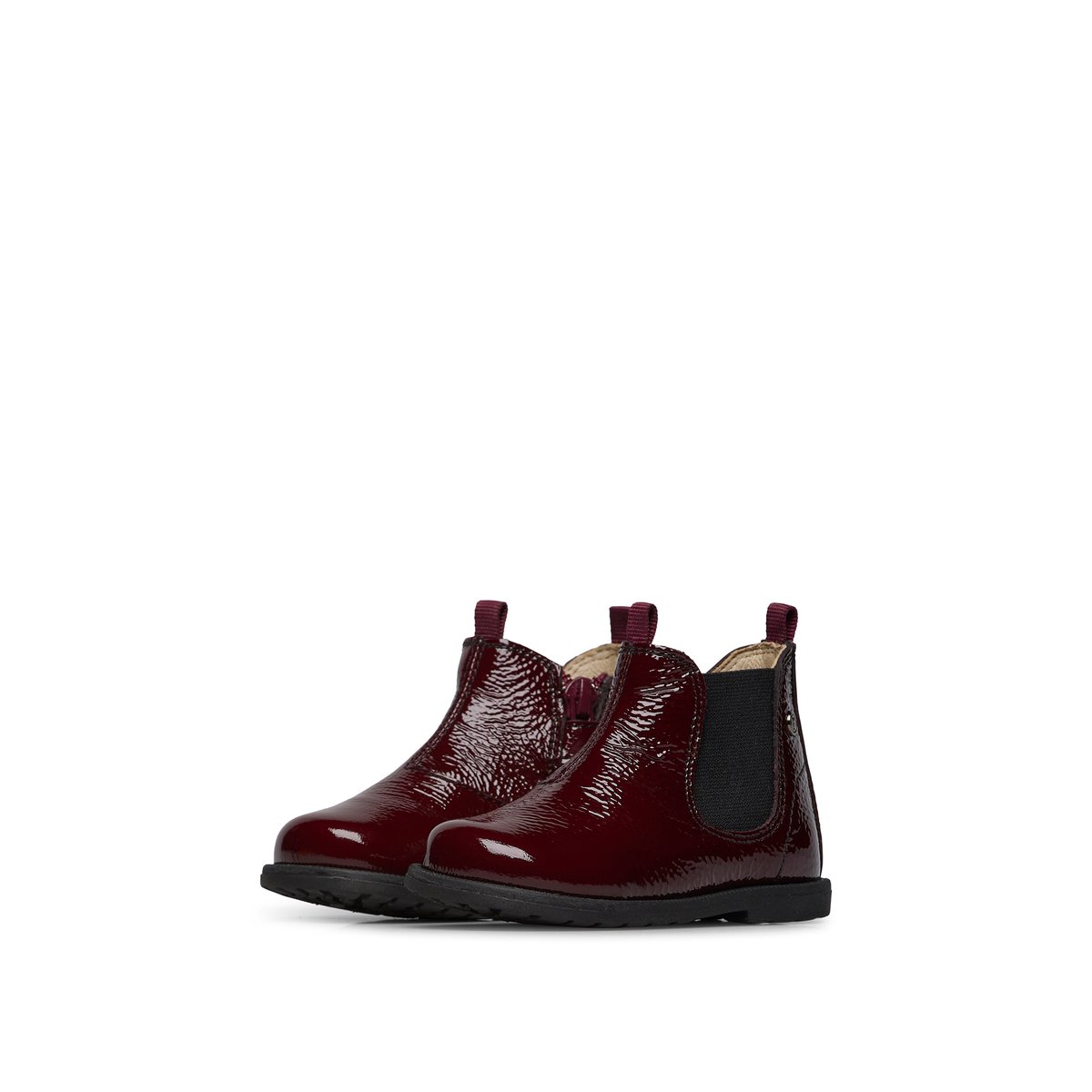 Bottines en vernis WINTER WOOD bordeaux, FALCOTTO