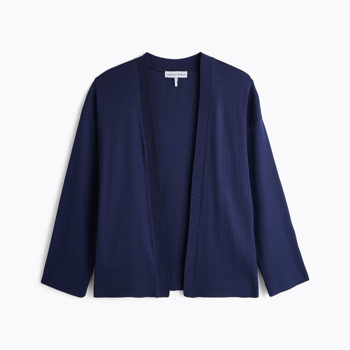 Gilet en tricot ÉNORA nuit, LAURENCE TAVERNIER