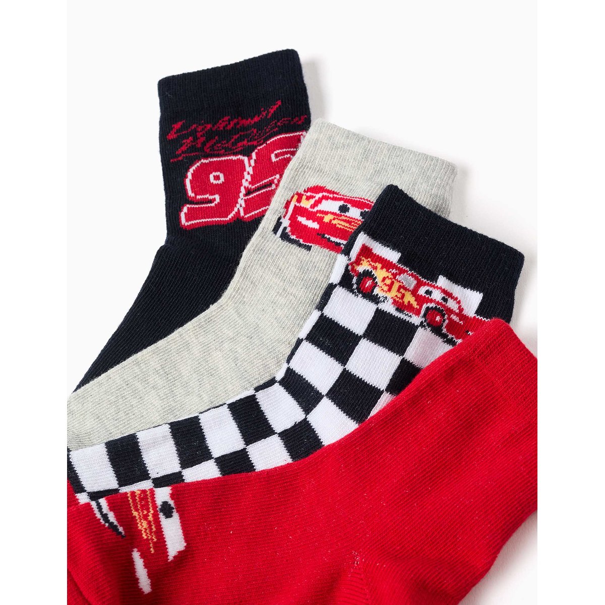 Lot de 4 paires de chaussettes avec Flash McQueen multicolore, ZIPPY
