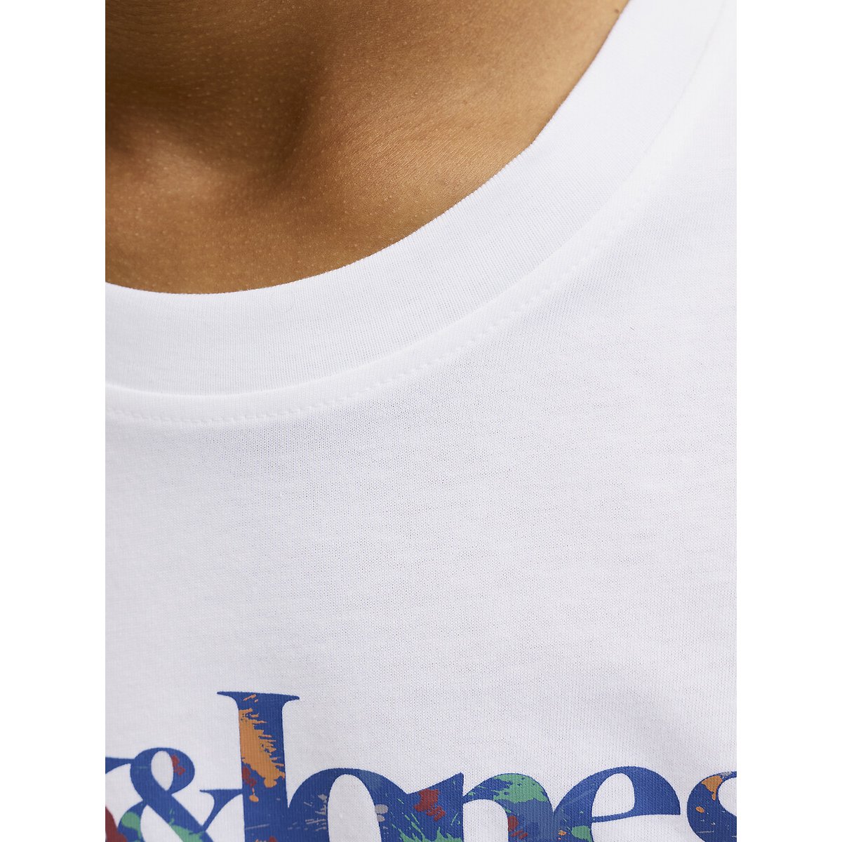 T-shirt a maniche lunghe bianco, JACK & JONES JUNIOR