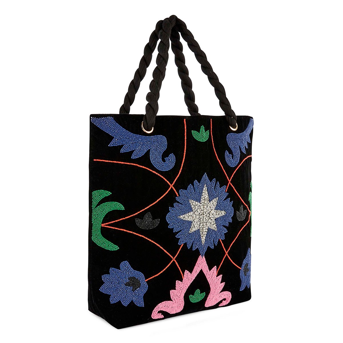 Sac cavas avec broderies TAMPICO noir, WILD