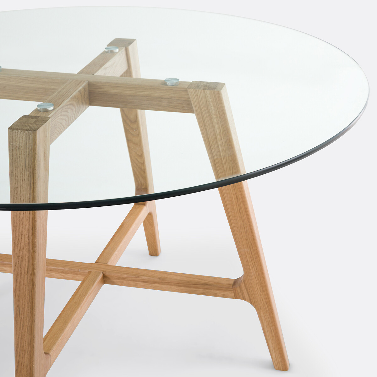 Ronde eettafel 4 à 6 personen Zoleta eikenhout, LA REDOUTE INTERIEURS