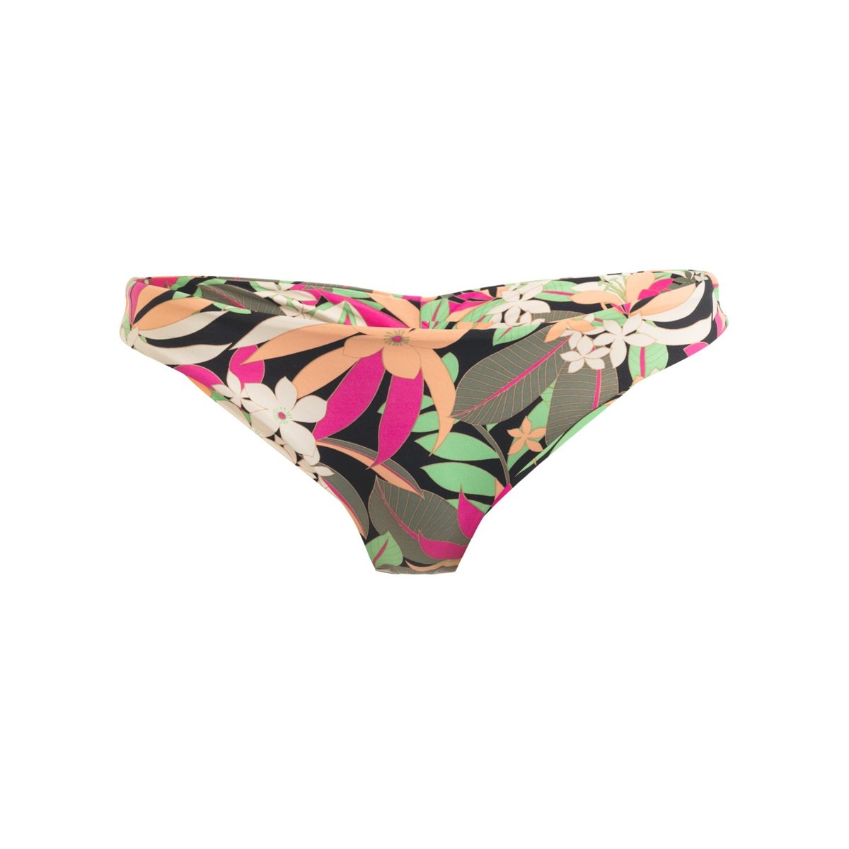Bas de maillot de bain culotte bikini coupe Cheeky PRINTED BEACH CLASSICS. noir anthracite palm song s, ROXY