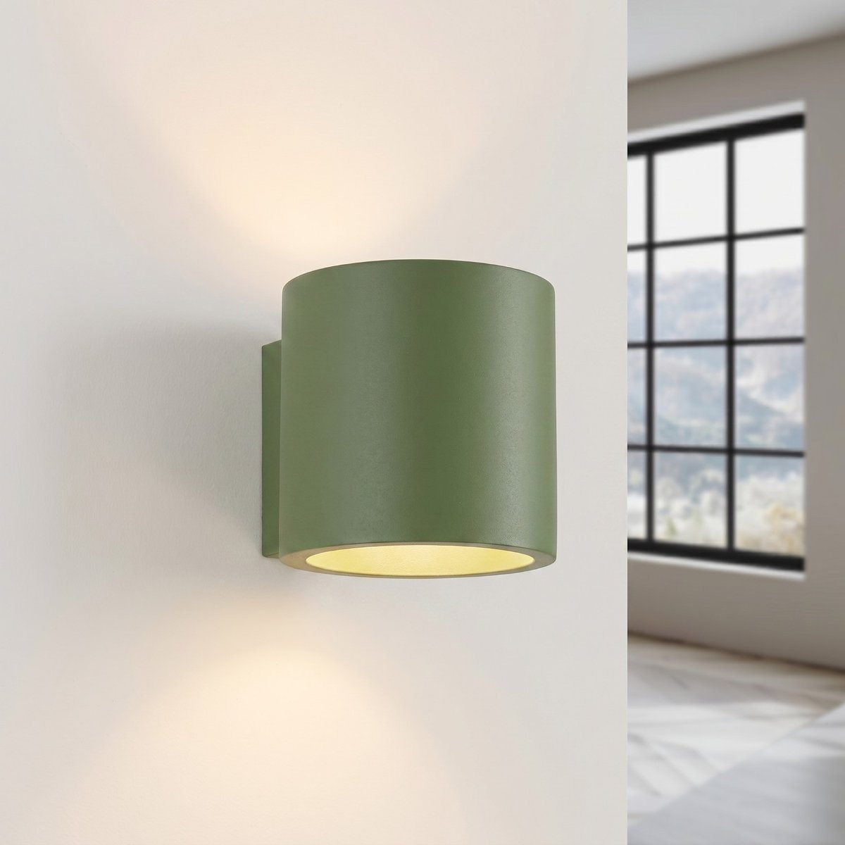 Applique murale Aluminium Vert Olive G9 1 Orbis vert olive, EDEN