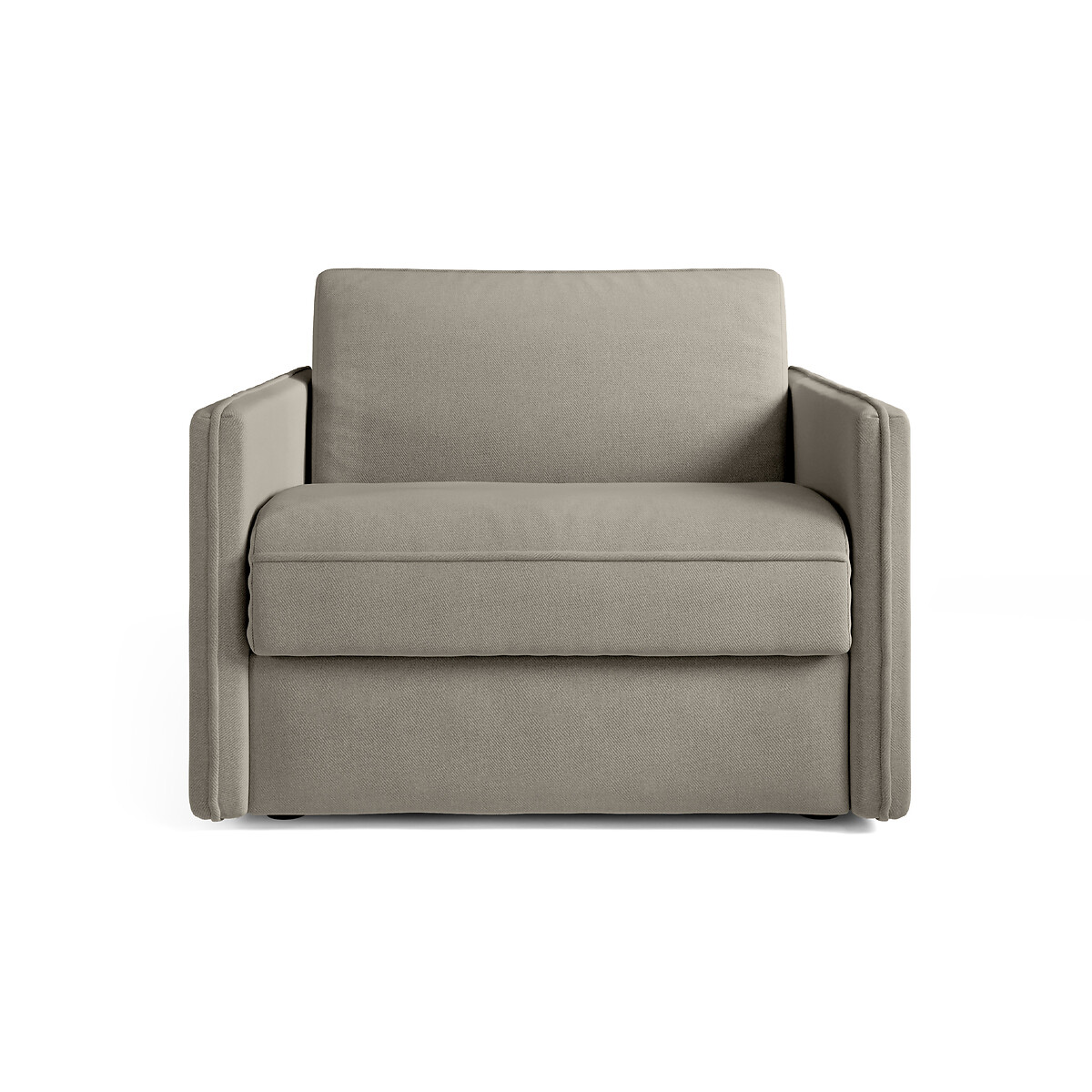 Jay-Be® Slim Brushed Twill Snuggle Chair Sofa Bed with Deep Sprung Mattress smoke grey, JAY-BE