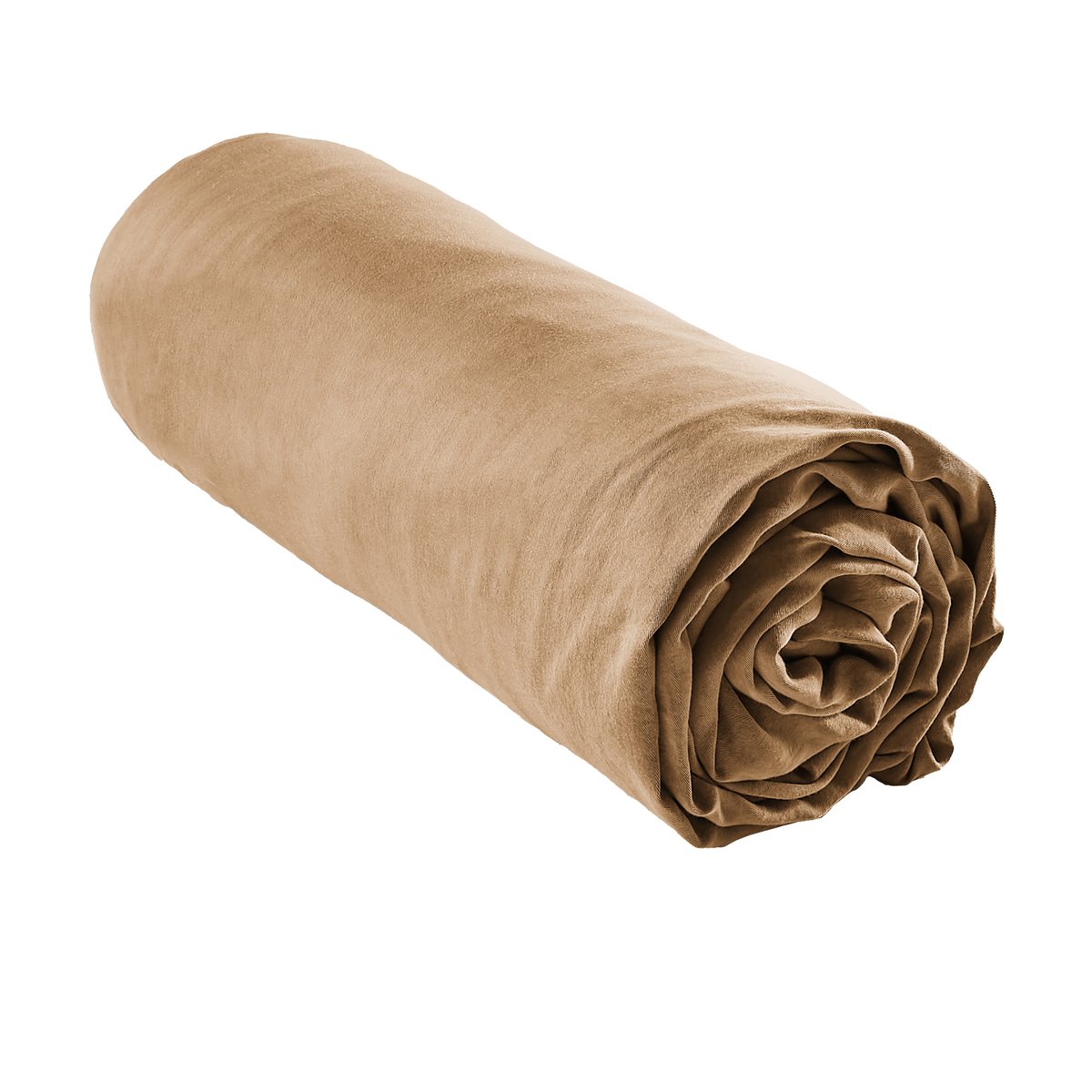 Drap housse en Lyocell Gabrielle camel, EDEN