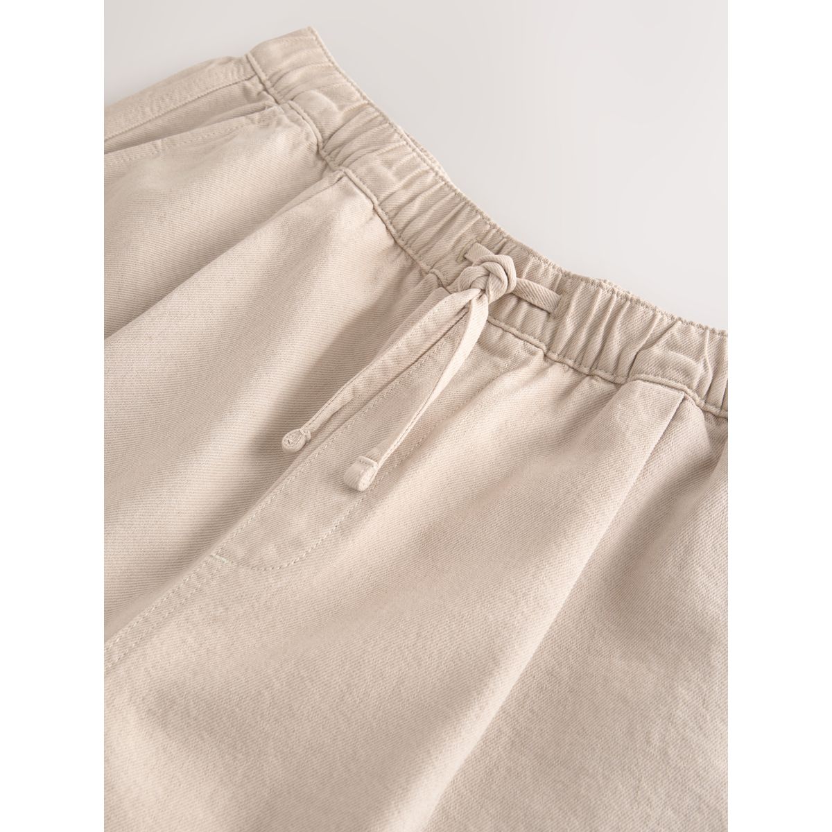 Pantalon de jogging élastique en lin mélangé blanc écru, NEXT