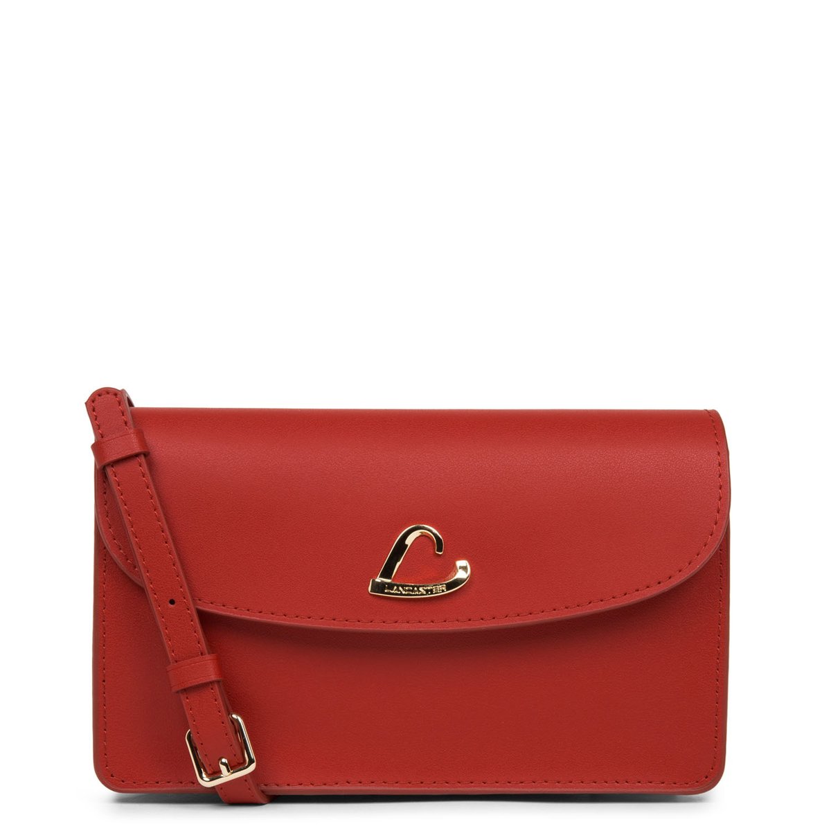 Petite pochette CITY PHILOS rouge, LANCASTER