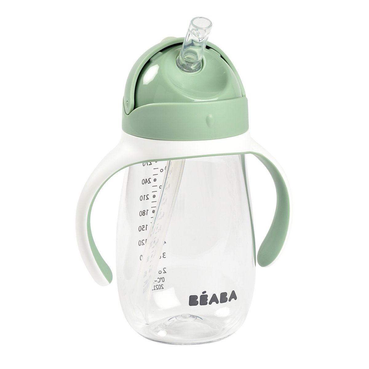 Tasse paille anti-fuites 300 ml vert sauge, BEABA