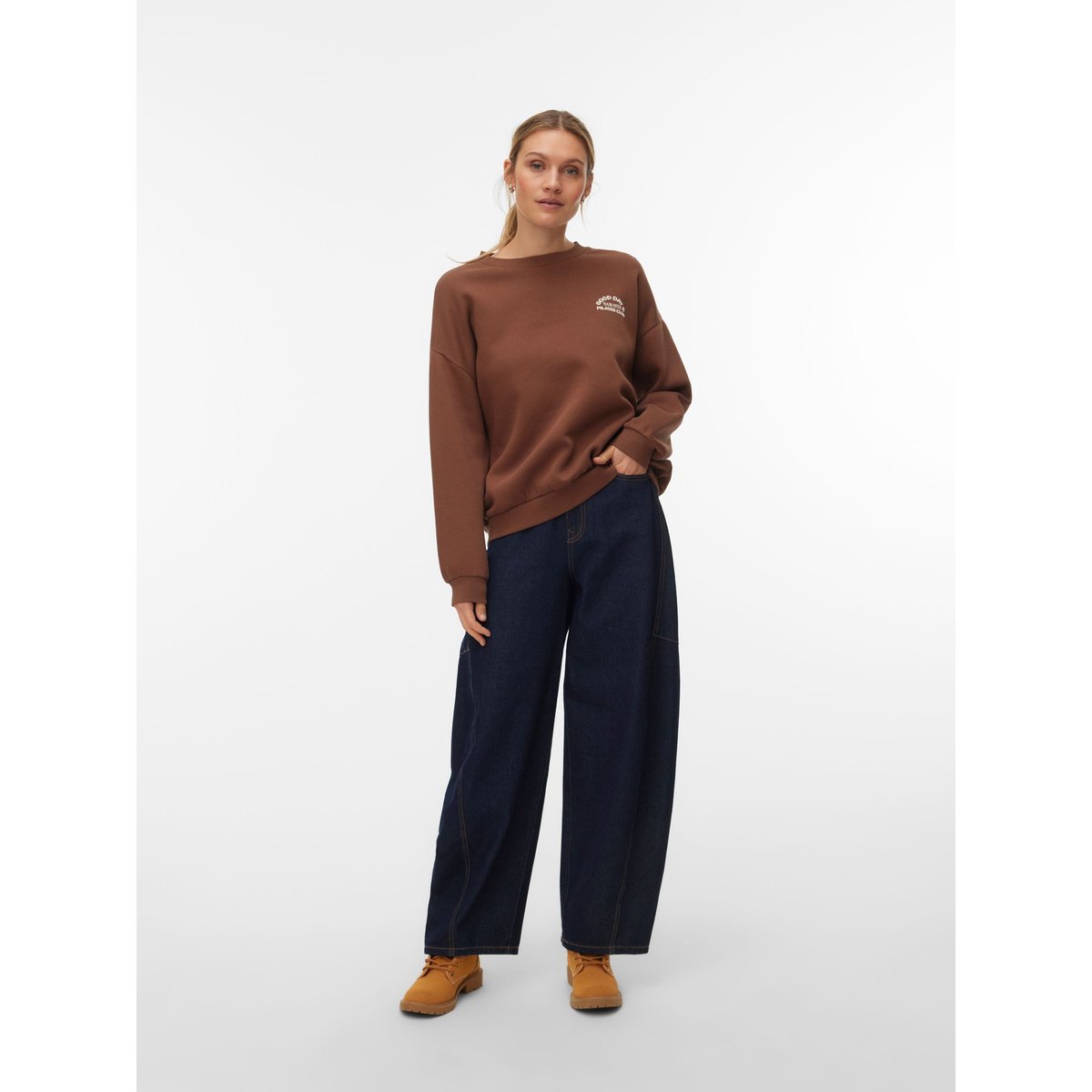 Sweat-Shirt cocoa brown, VERO MODA