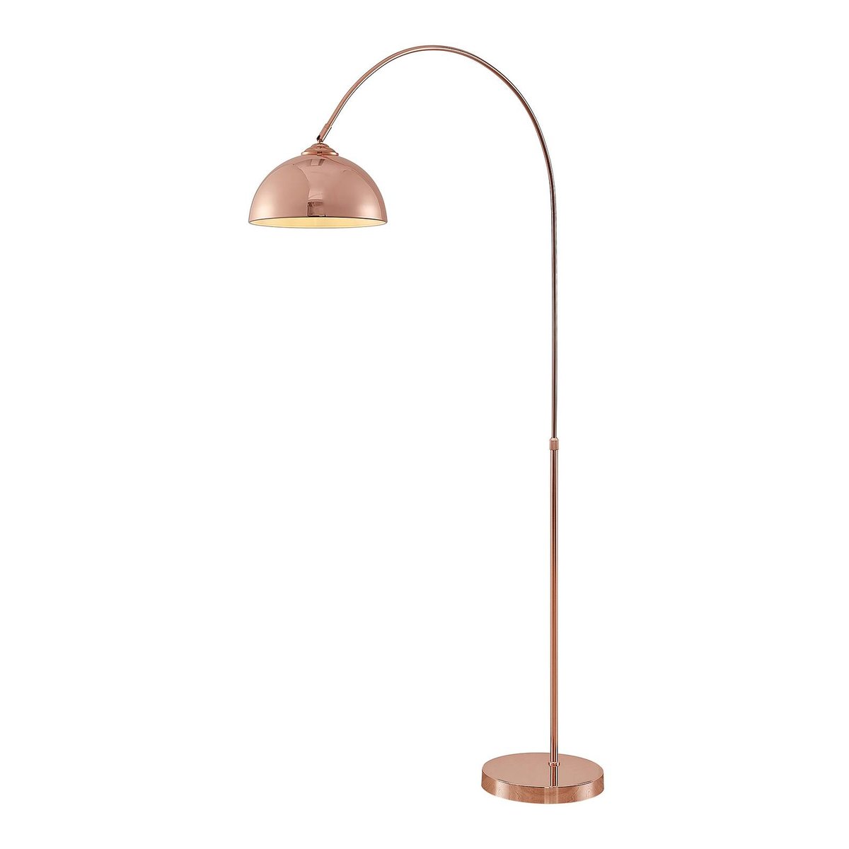 Lampadaire en métal moderne, Lennart cuivre, LINDBY