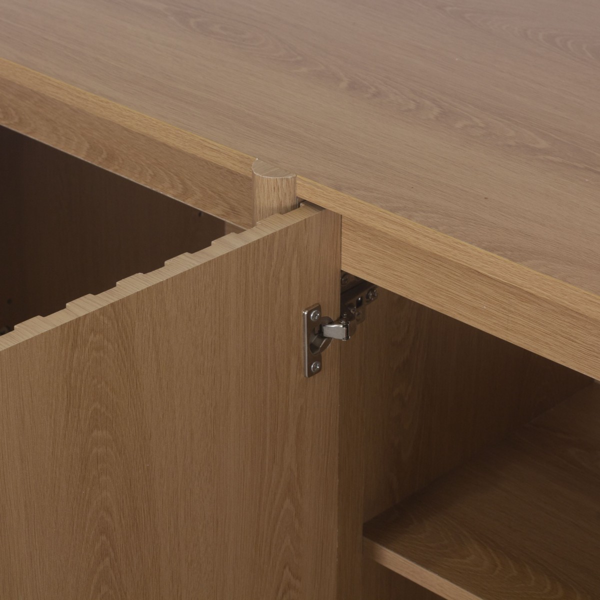 Buffet 4 portes AUGUSTE bois clair, CALICOSY