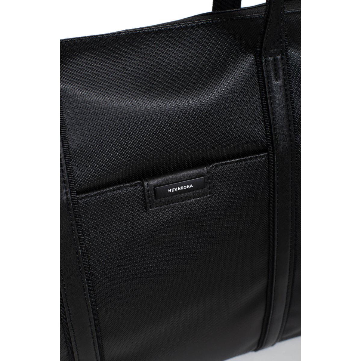 Sac cabas porté épaule  JOYCE noir, HEXAGONA