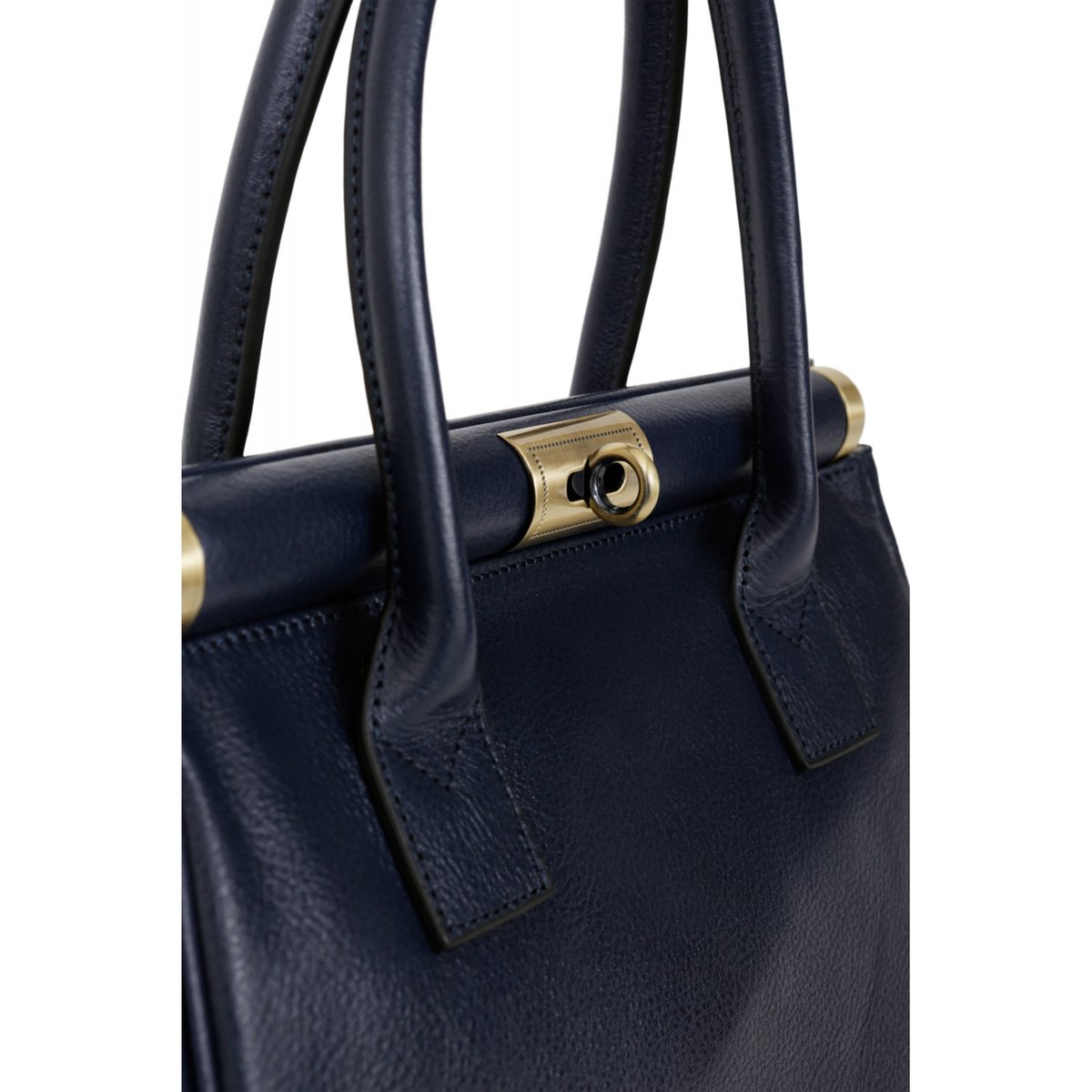 Sac porté main 2 poignées  RÉPUBLIQUE bleu marine, HEXAGONA