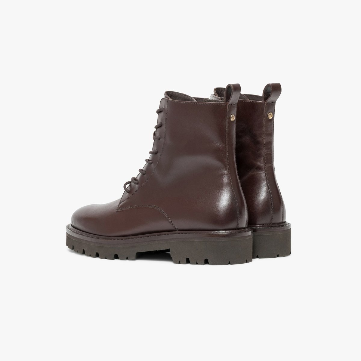 Boots À Talon en cuir KLARA marron chocolat, BOCAGE