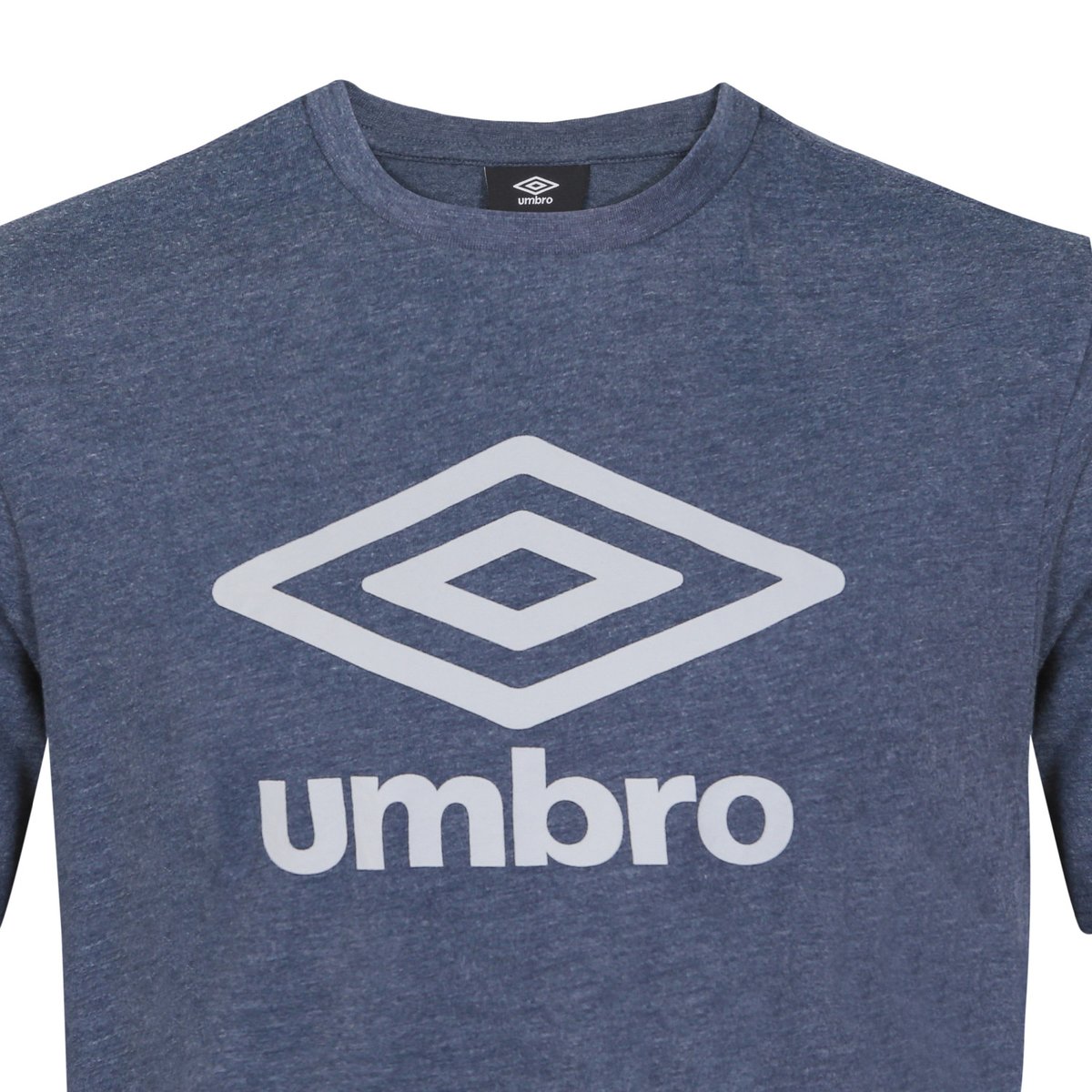 Tee shirt coton 160GSM bleu chiné/bleu, UMBRO