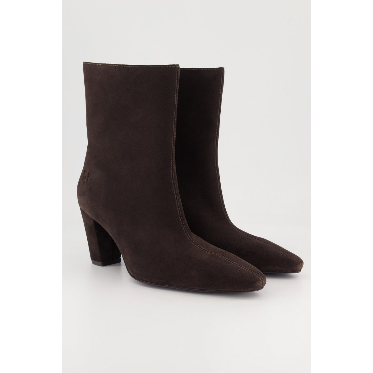 Bottines en cuir suédé , pied large brunâtre, ULLA POPKEN