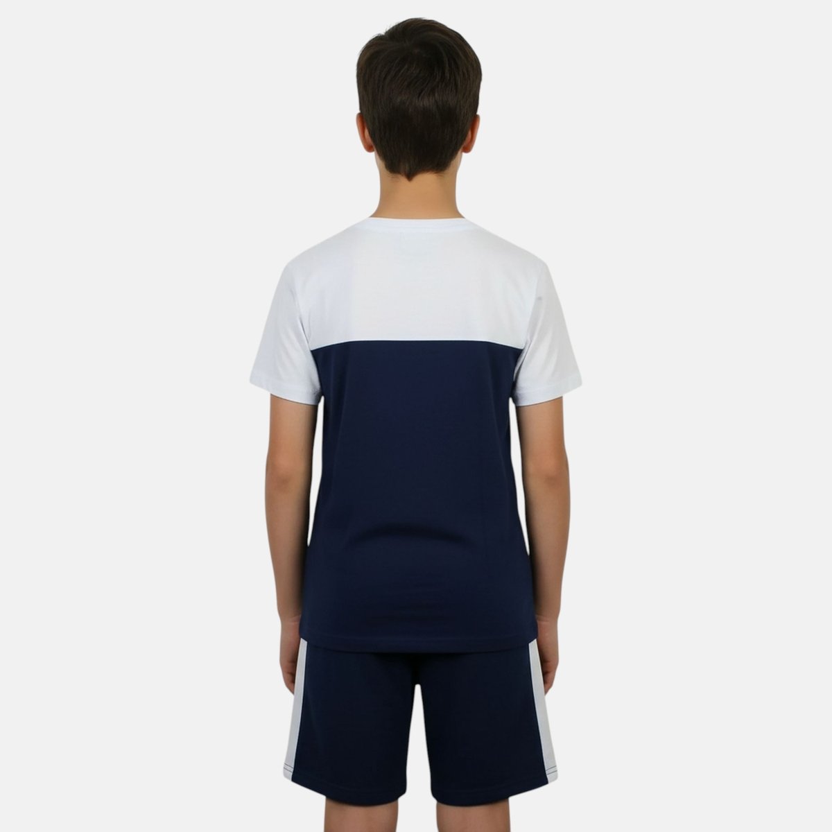 Ensemble t-shirt manches courtes et short BLOCK bleu marine, ELLESSE