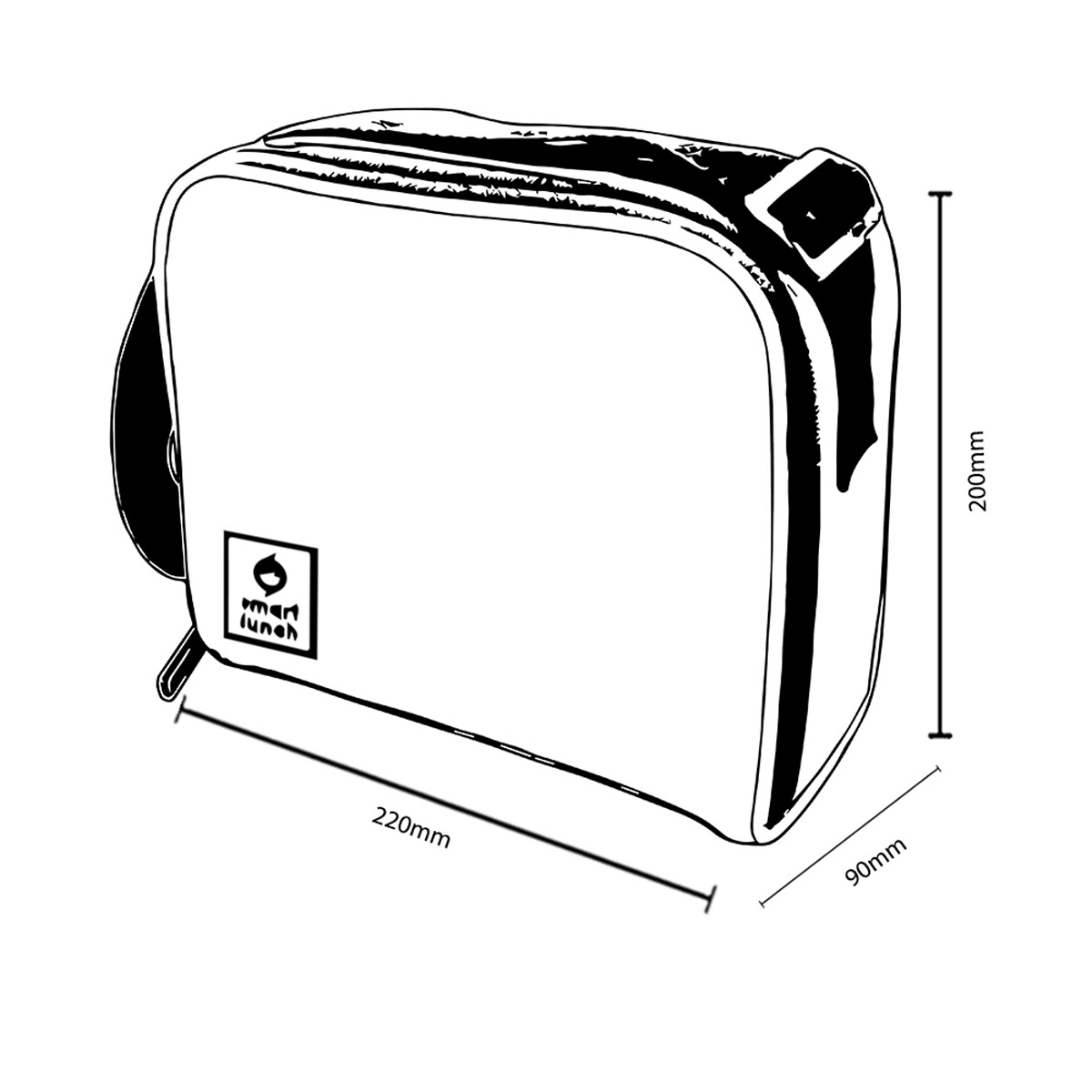 Lancheira Teen OTG, SMARTLUNCH azul, SMARTLUNCH