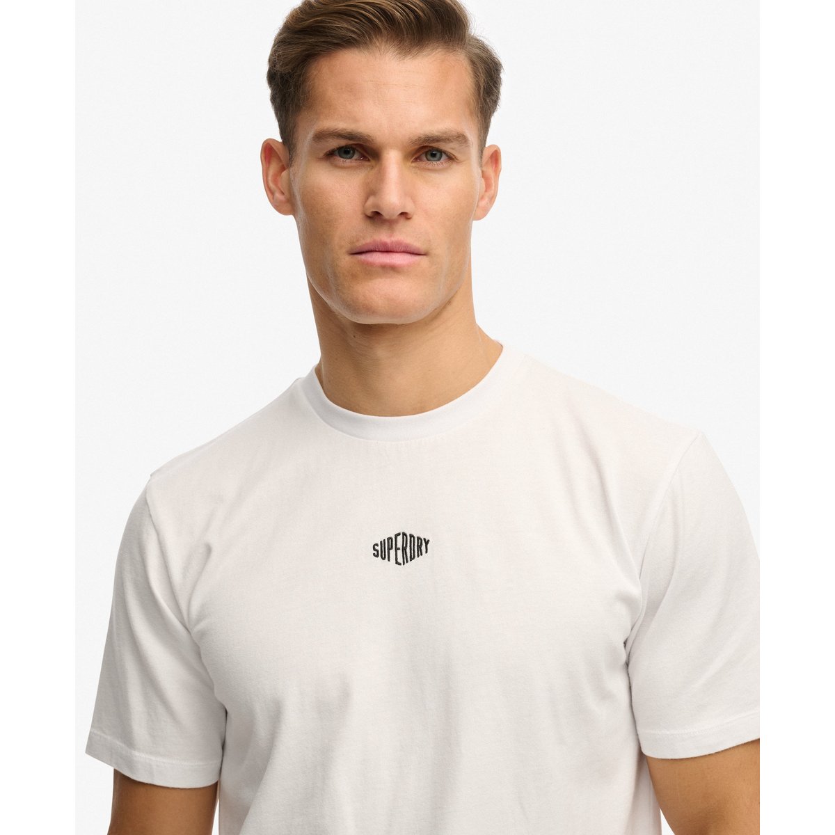 T-shirt Micro Logo optic, SUPERDRY