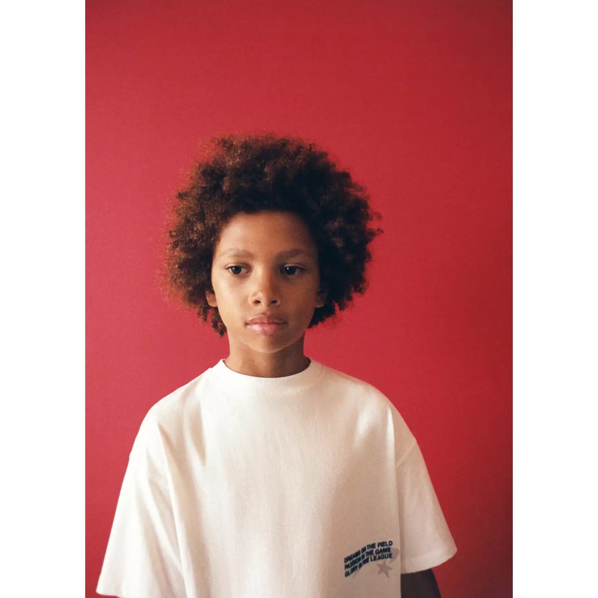 T-shirt oversize imprimé blanc, MANGO KIDS