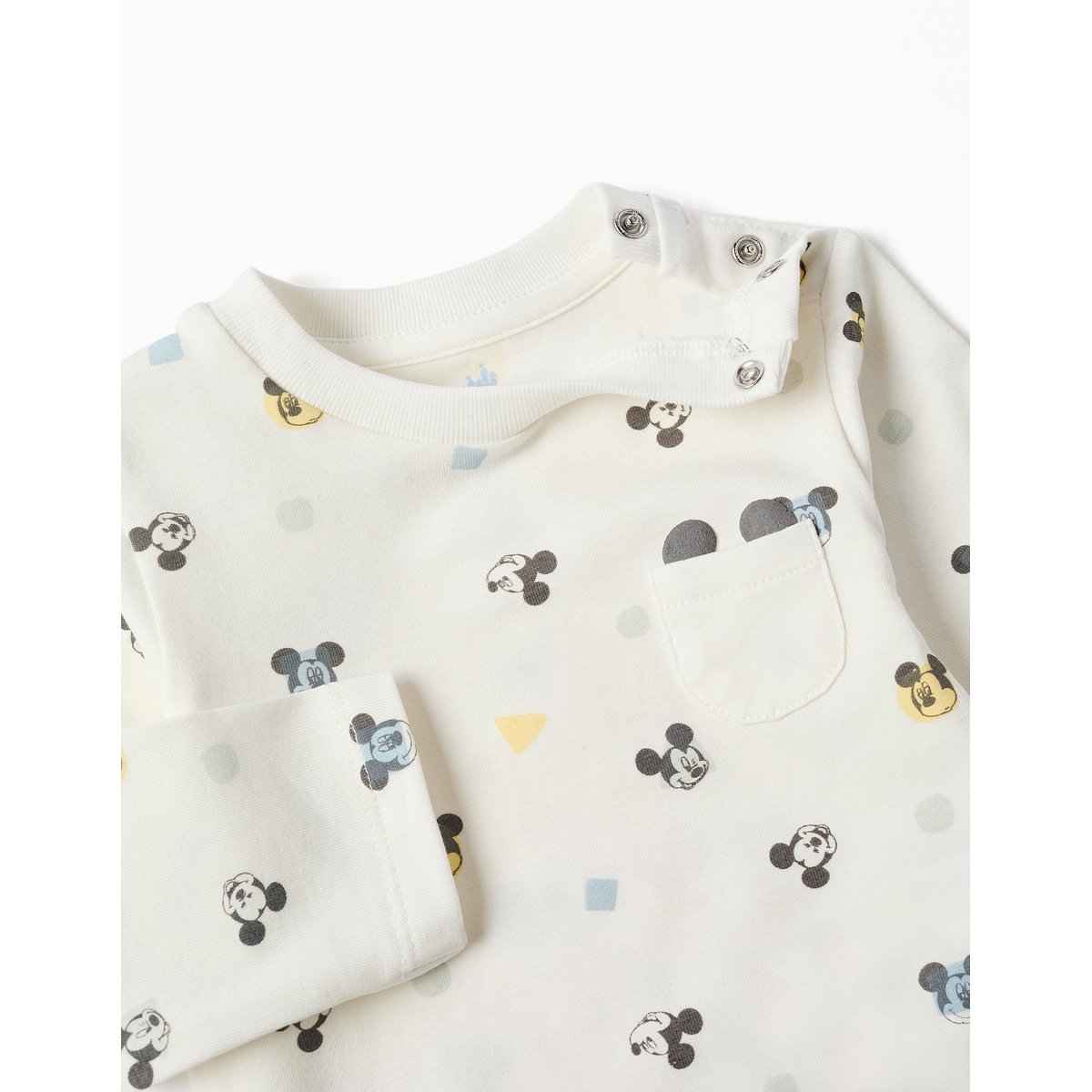 Body à manches longues avec motif Mickey blanc, ZIPPY