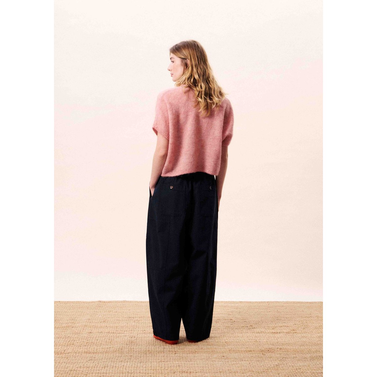 Pull en mohair GOCTA rose pale, FRNCH
