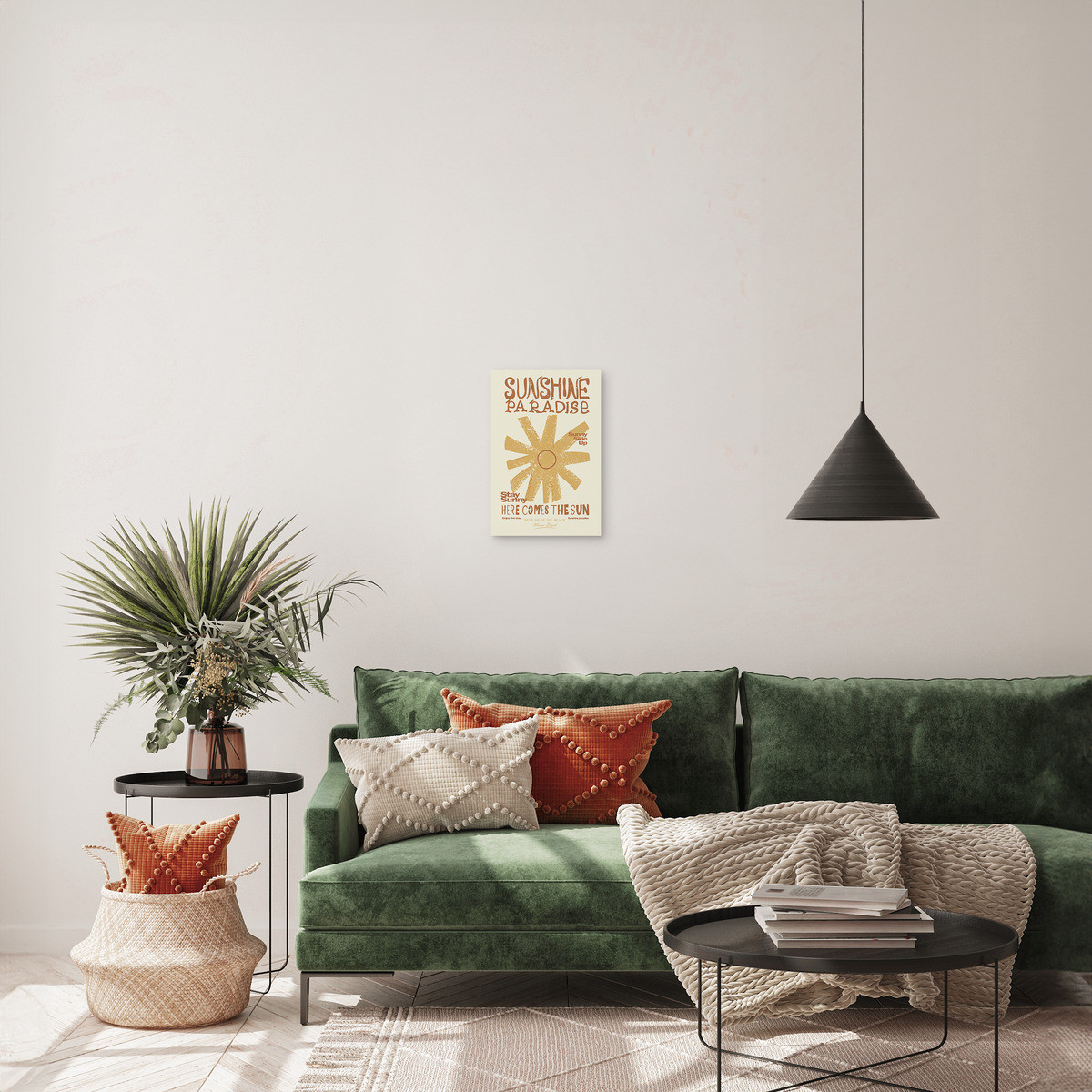 Tableau Sur Toile Sunshine Paradise ILLUSION tableaux sur toile-jaune, CEANOTHE