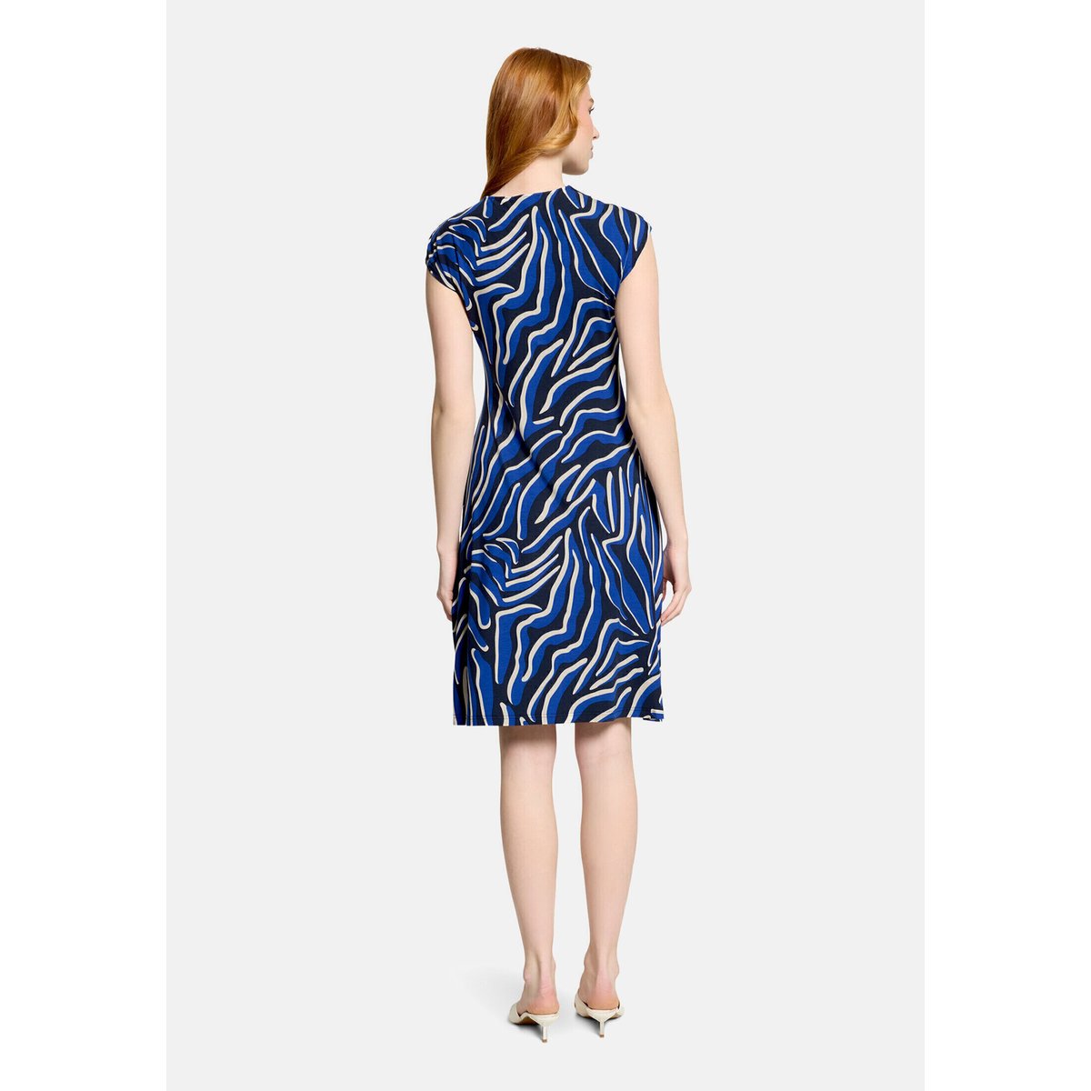 Robe en jersey à fronce bleu/bleu, BETTY BARCLAY