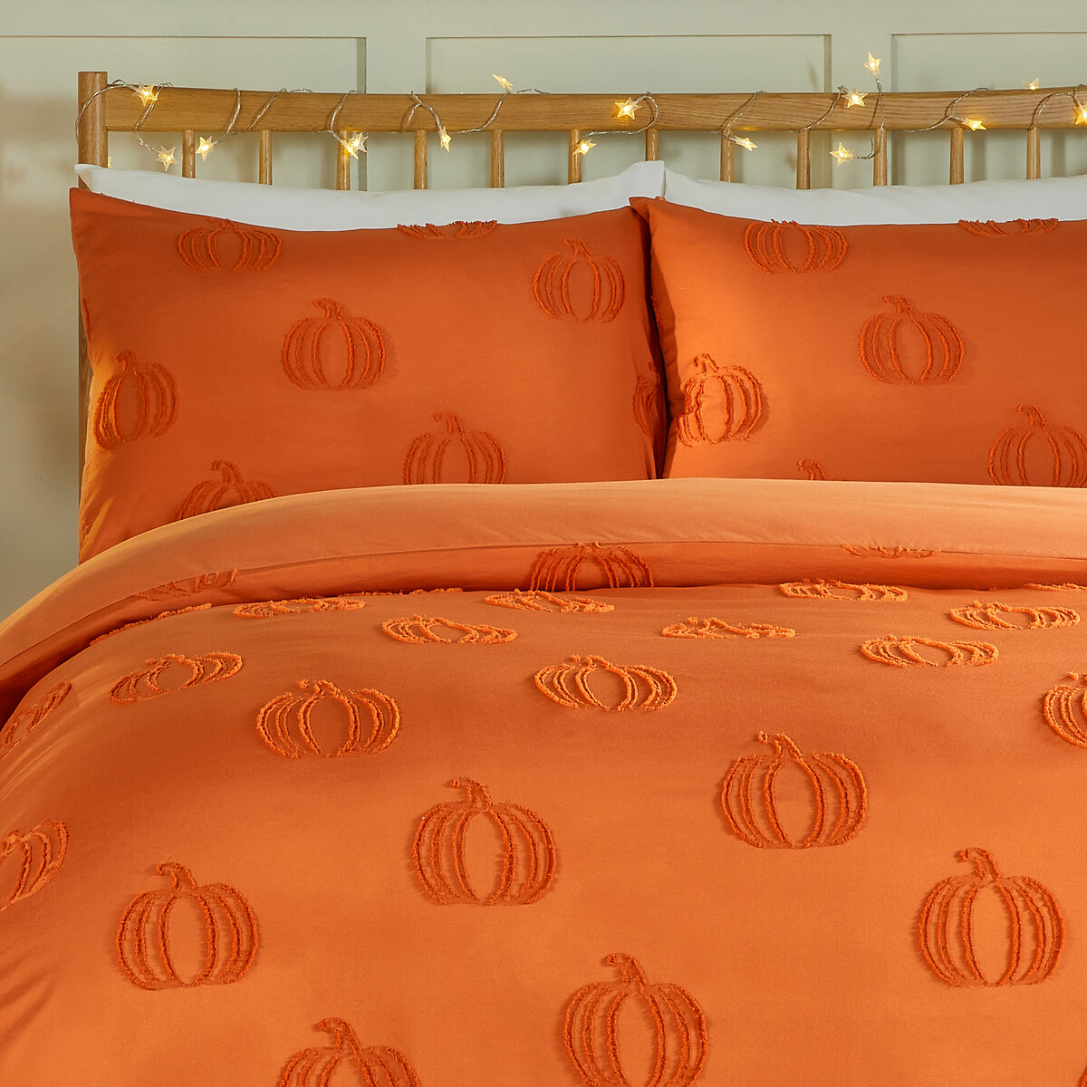 Duvet Day Pumpkin Fields Soft Touch Tufted Duvet Cover and Pillowcase Set multi-coloured, DUVET DAY