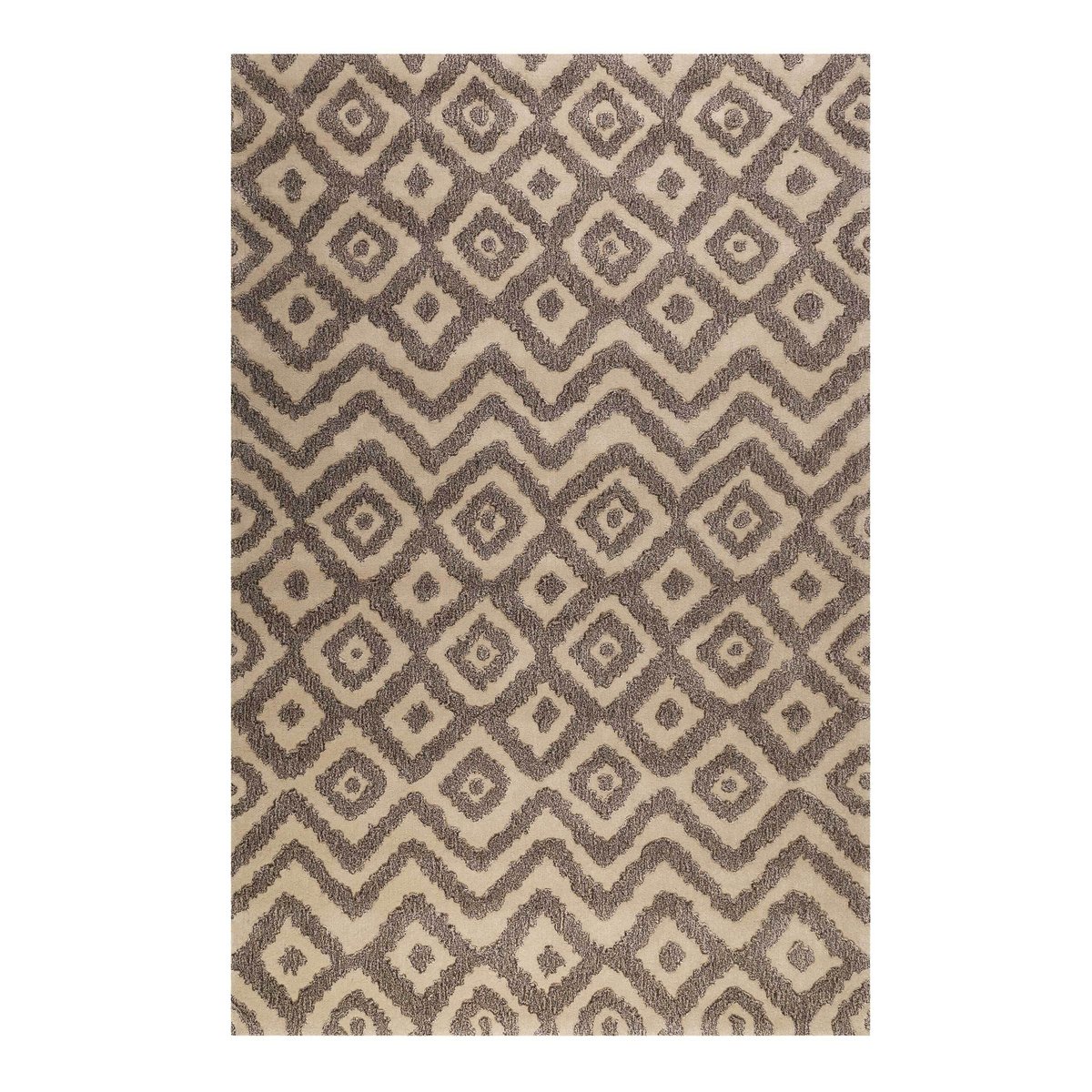 Tapis en laine, motif ethnique , AFRICA ETHNIC taupe, ESPRIT