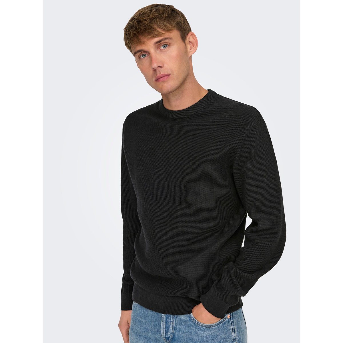 Pull En Maille black 1, ONLY & SONS
