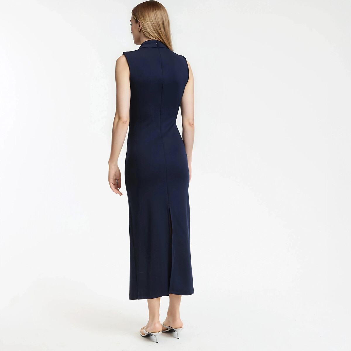Long Sleeveless Pencil Dress navy blue, LA REDOUTE COLLECTIONS