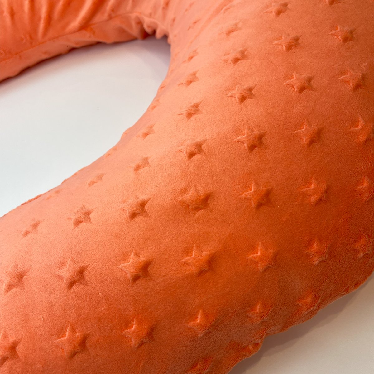 Coussin d'allaitement étoiles XL - 205 cm corail, PREMIERS MOMENTS