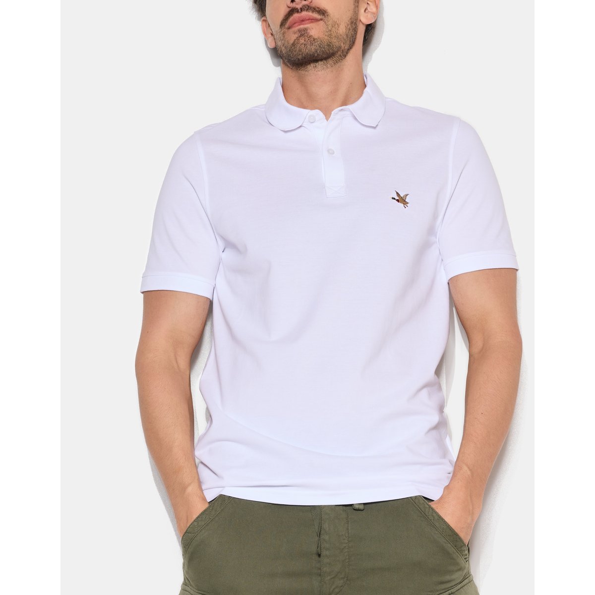 Polo brodé O'TOGS blanc, CHEVIGNON