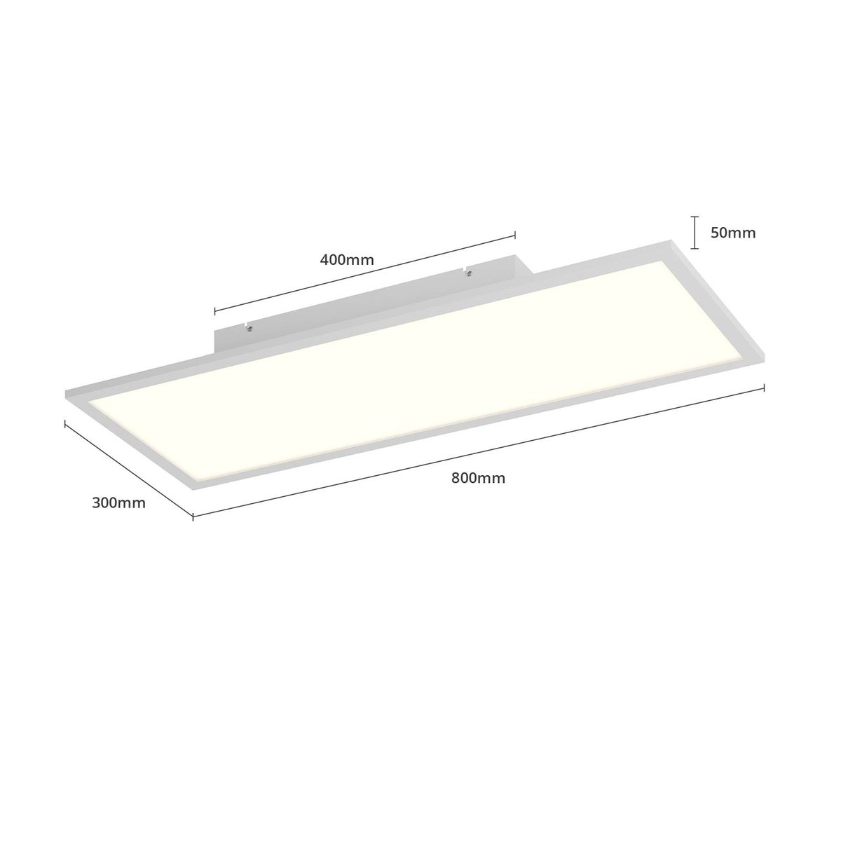 Plafonnier  moderneLED, Luay blanc, LINDBY