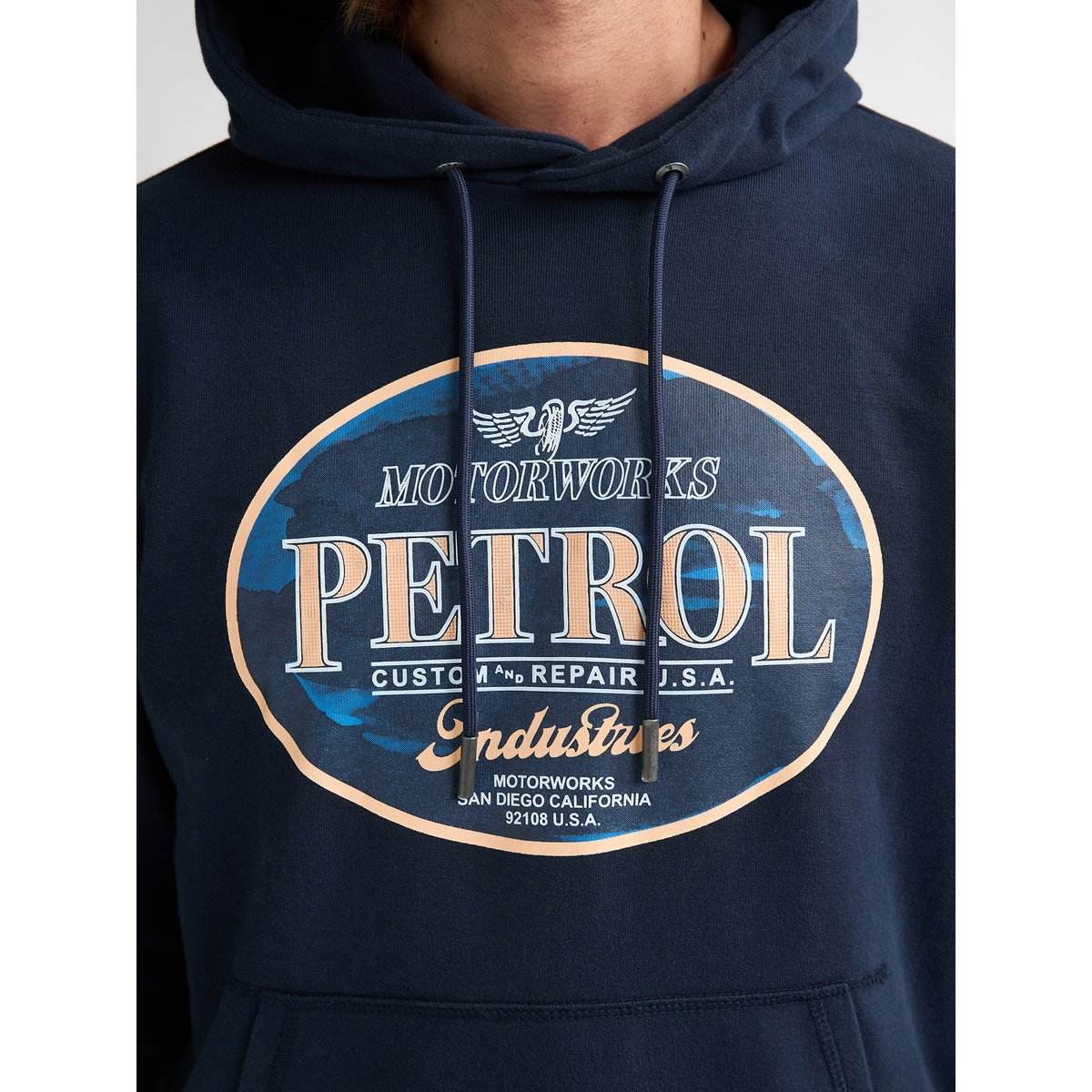 Sweat à capuche viaje bleu navy blue, PETROL INDUSTRIES