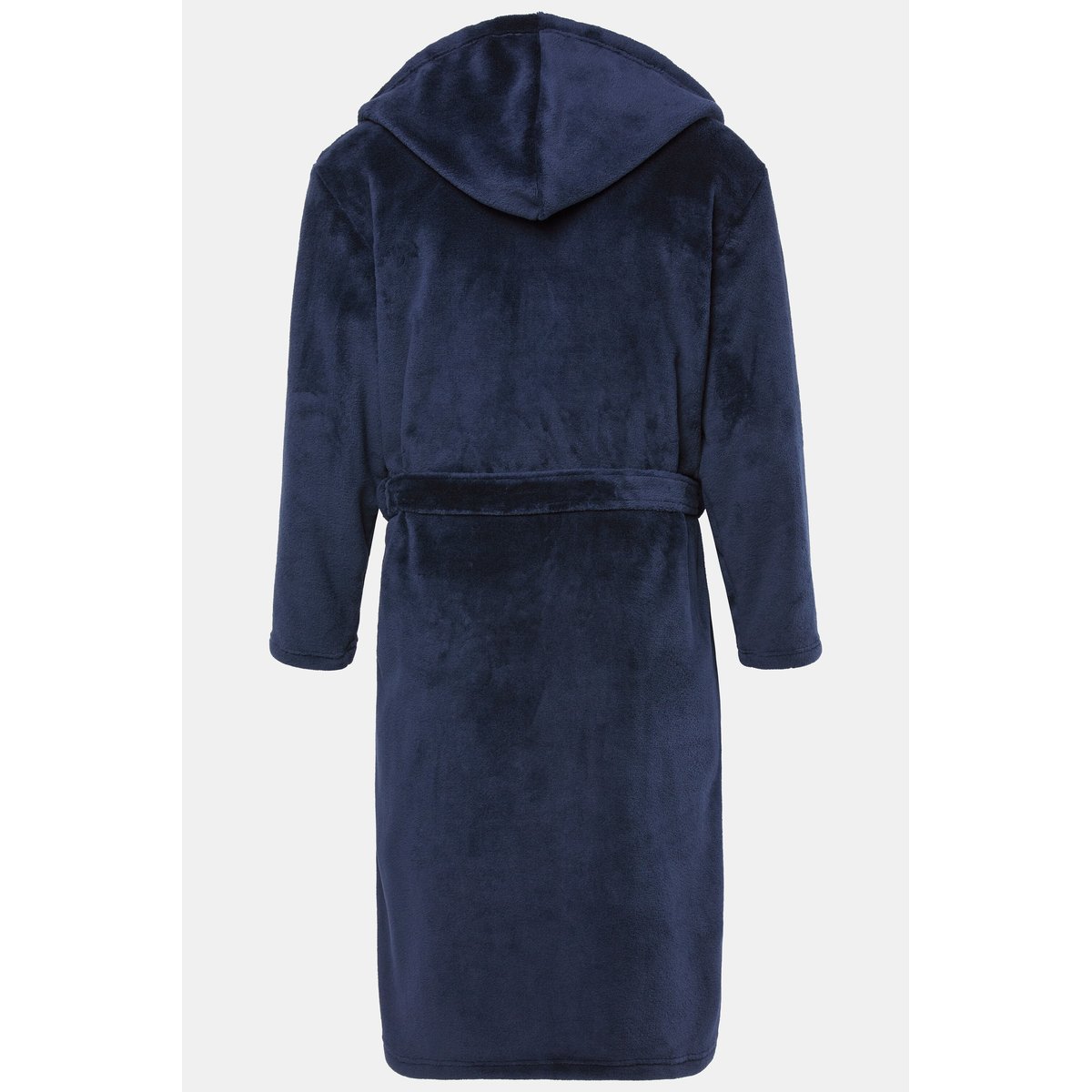 Peignoir en microfibres, ceinture à nouer bleu marine, JP1880