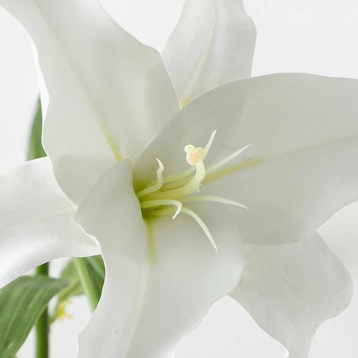 Tige de lys casablanca artificielle avec bourgeons et feuilles H65 PREMIUM blanc, SIA DECO