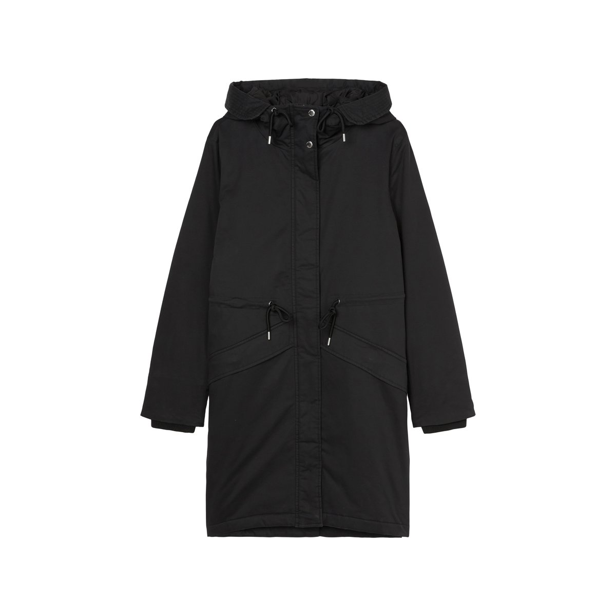 Parka outdoor régulière en Organic Cotton Stretch noir, MARC O’POLO DENIM