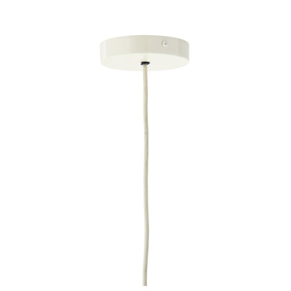 Lampe suspension industrielle métal blanc, MADAM STOLTZ