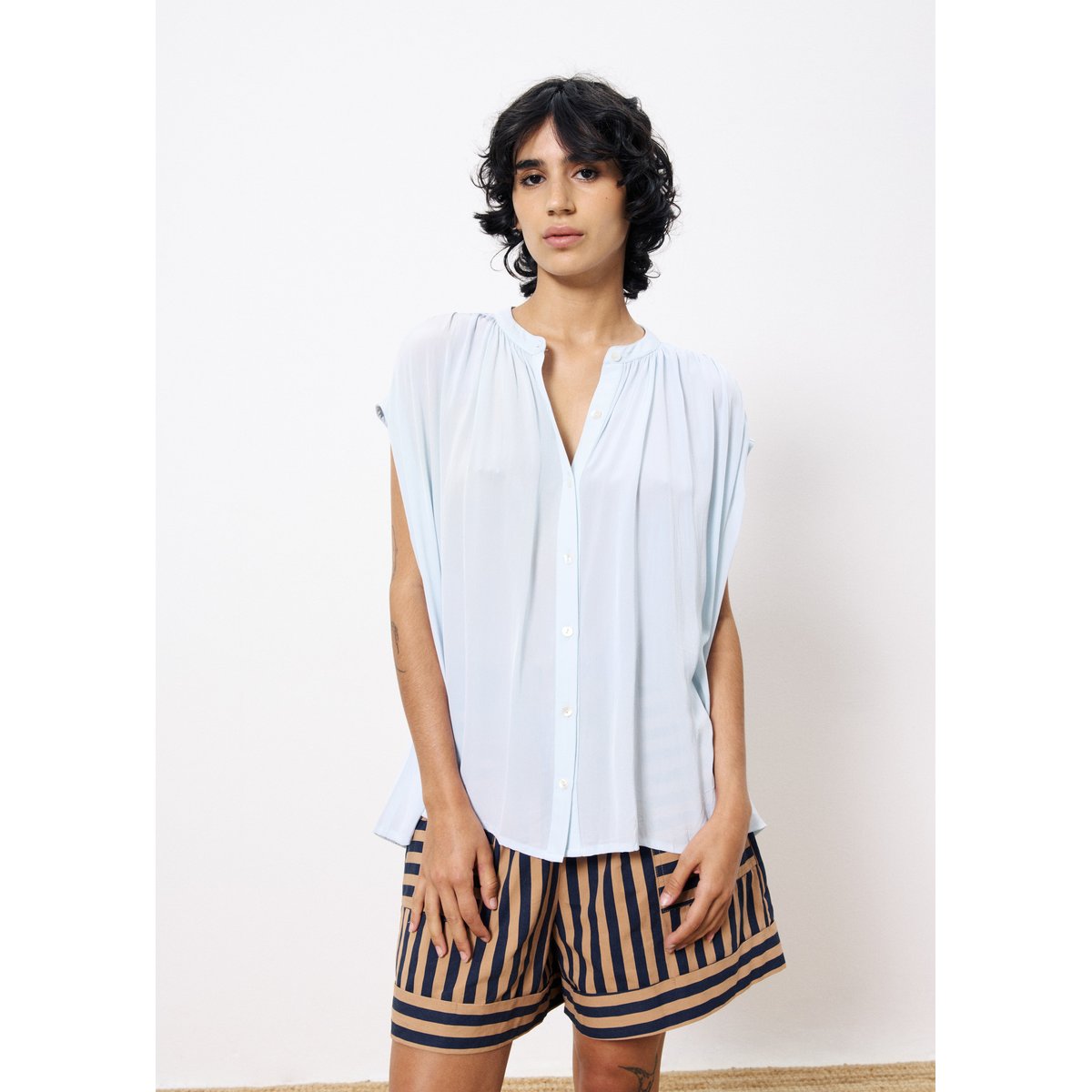 Chemise  CLELYA bleu clair, FRNCH