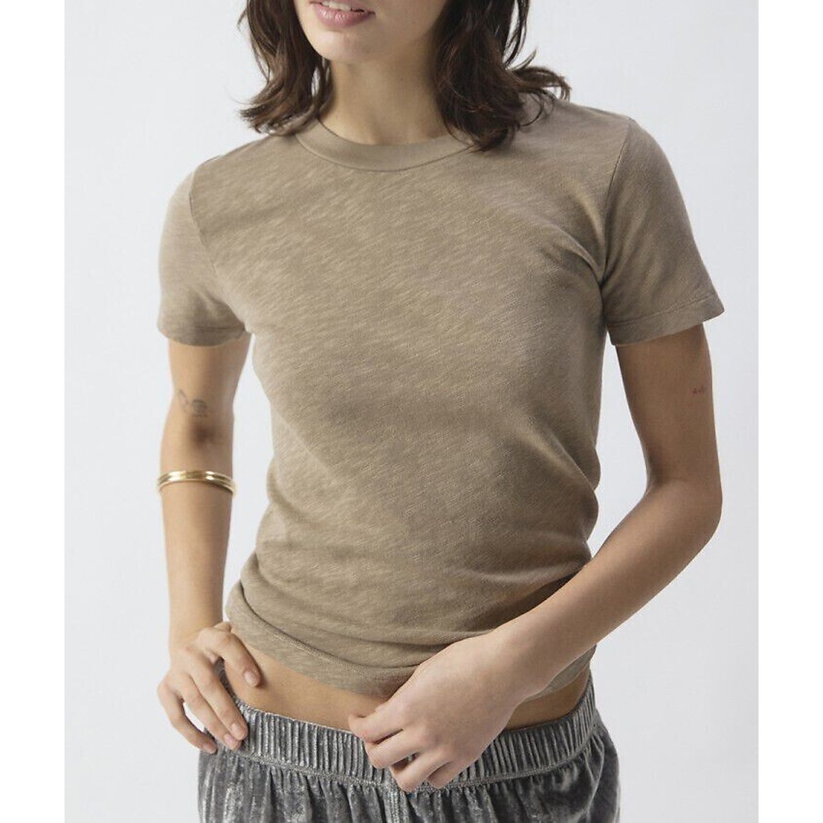 T-shirt com gola redonda e mangas curtas, SONOMA toupeira, AMERICAN VINTAGE