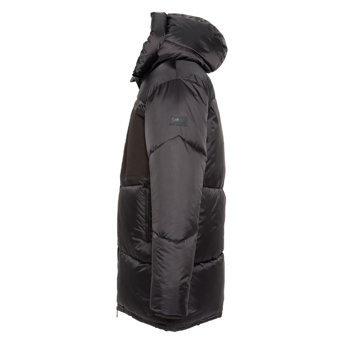 Parka longue à capuche noir, SCHOTT