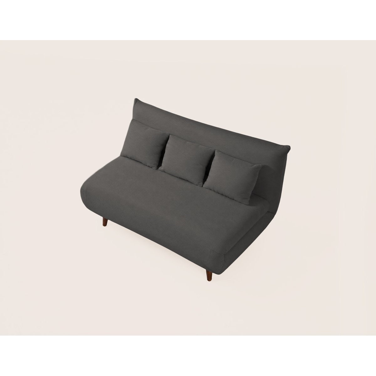 Banquette convertible clic-clac 2 places, LUMI gris, BEST MOBILIER