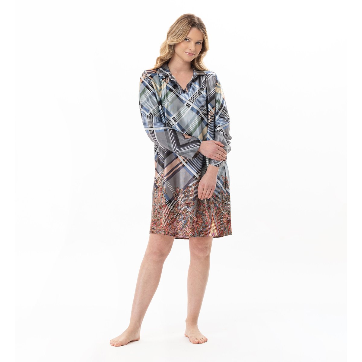Chemise de nuit en viscose BRADLEY 101 multicolore, LE CHAT