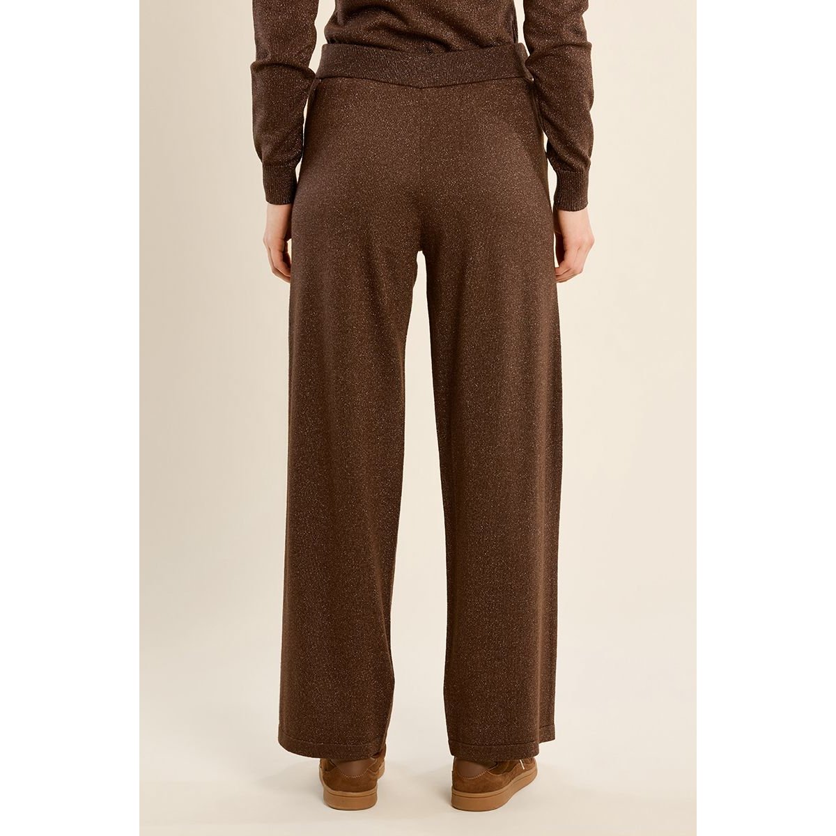 Pantalon style jogger, à nouer chocolate, MOLLY BRACKEN