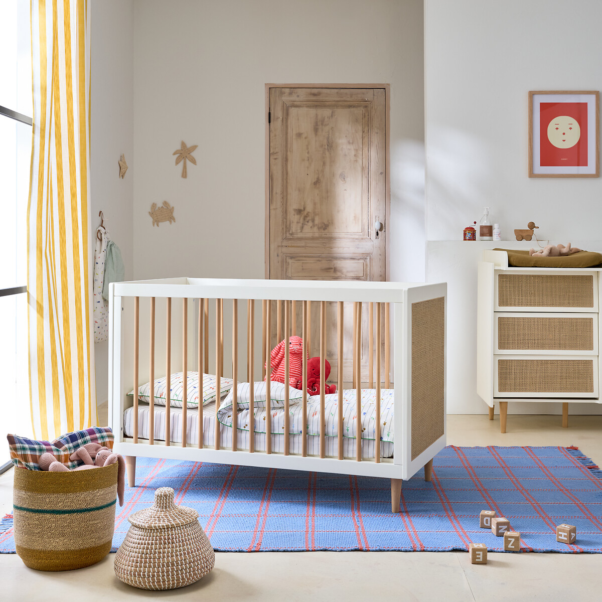 Lettino per bambini con base regolabile, Kaya avorio, LA REDOUTE INTERIEURS